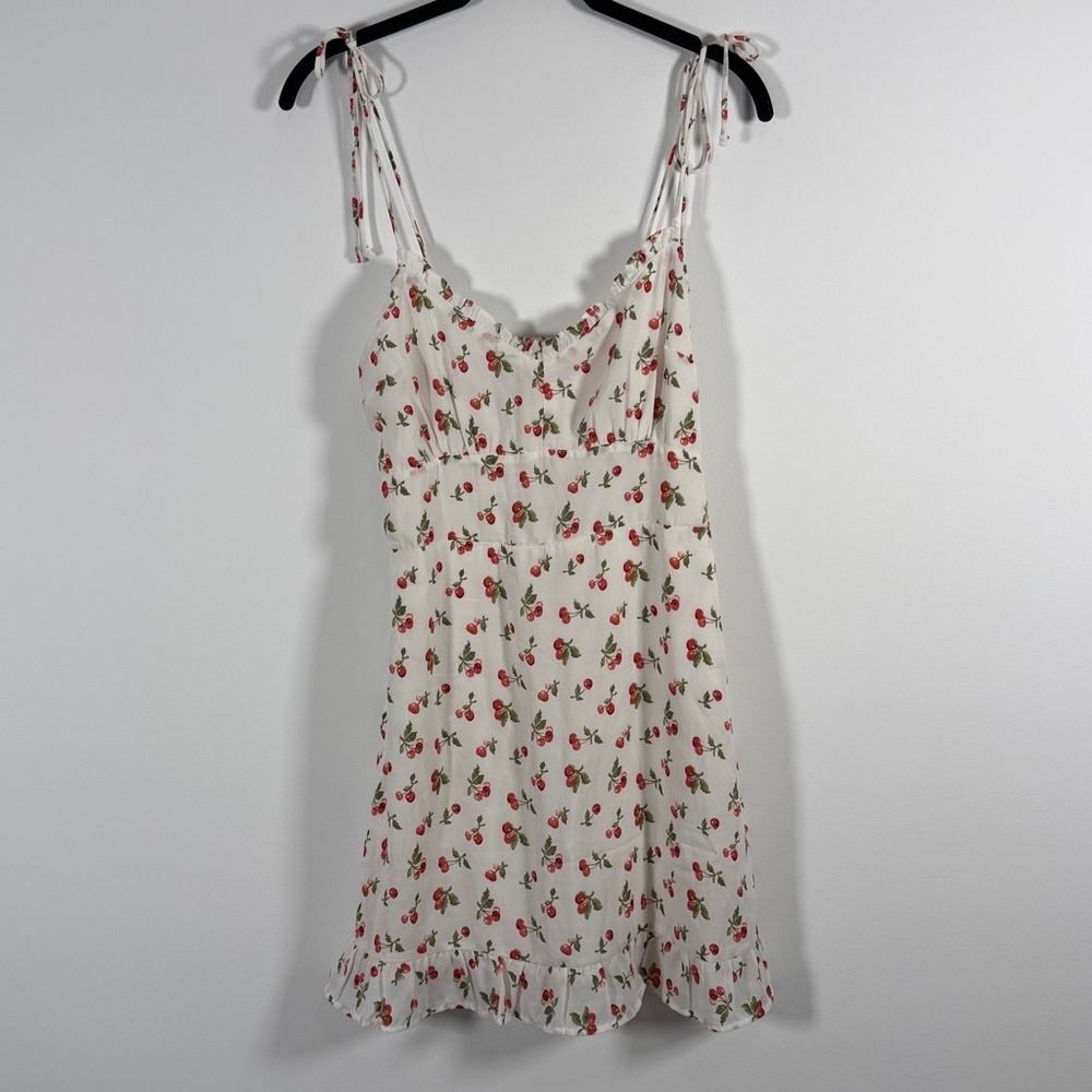 NWOT Abercrombie & Fitch Cherry Mini Dress - Picture 4 of 10